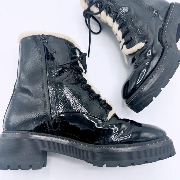 Tory Burch Women's Miller Shearling Lug Sole Boot - Picture 6 of 12